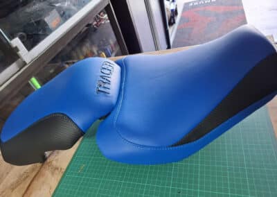 Selle bleue et noire